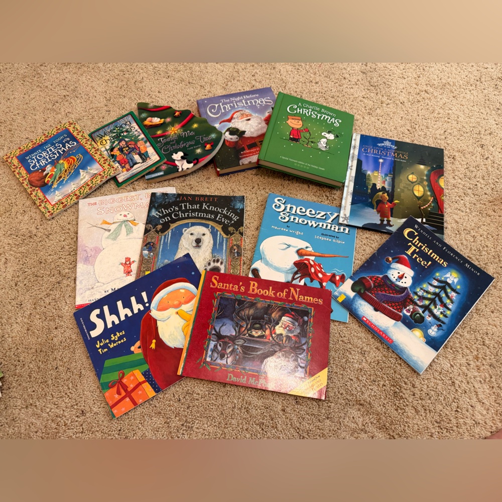 Christmas Books BUNDLE 12 total miscellaneous books